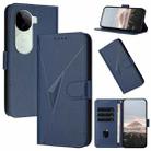 For vivo iQOO Z9s Triangle Pattern Buckle Clasp Leather Phone Case(Royal Blue) - 1