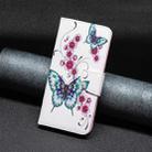 For Samsung Galaxy S25+ 5G Colored Drawing Pattern Leather Phone Case(Flowers Butterfly) - 2