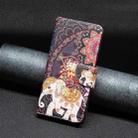 For Samsung Galaxy S25+ 5G Colored Drawing Pattern Leather Phone Case(Flowers Elephant) - 2