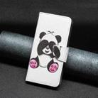 For Samsung Galaxy S25 5G Colored Drawing Pattern Leather Phone Case(Panda) - 2