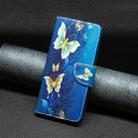 For Samsung Galaxy S25 5G Colored Drawing Pattern Leather Phone Case(Gold Butterfly) - 2