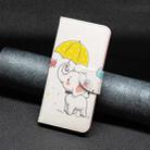 For Samsung Galaxy S25 5G Colored Drawing Pattern Leather Phone Case(Umbrella Elephant) - 2