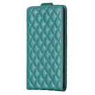 For Samsung Galaxy S25 5G Diamond Lattice Vertical Flip Leather Phone Case(Green) - 3