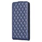 For Samsung Galaxy S25 5G Diamond Lattice Vertical Flip Leather Phone Case(Blue) - 3