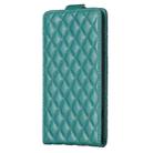 For Samsung Galaxy S25+ 5G Diamond Lattice Vertical Flip Leather Phone Case(Green) - 3