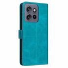 For Motorola Edge 50 Neo Solid Calf Texture Flip Leather Phone Case(Green) - 3