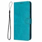 For Motorola Moto G35 Solid Calf Texture Flip Leather Phone Case(Green) - 2