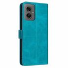 For Motorola Moto G55 Solid Calf Texture Flip Leather Phone Case(Green) - 3