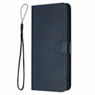 For Motorola Moto G55 Solid Calf Texture Flip Leather Phone Case(Dark Blue) - 2