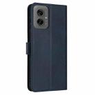 For Motorola Moto G55 Solid Calf Texture Flip Leather Phone Case(Dark Blue) - 3