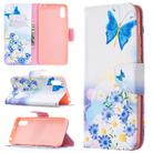 For Xiaomi Redmi 9A Colored Drawing Pattern Horizontal Flip Leather Case with Holder & Card Slots & Wallet(Flower and Butterfly) - 1