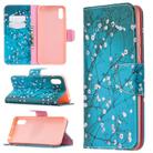 For Xiaomi Redmi 9A Colored Drawing Pattern Horizontal Flip Leather Case with Holder & Card Slots & Wallet(Plum Blossom) - 1