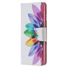 For OPPO Reno4 5G Colored Drawing Pattern Horizontal Flip Leather Case with Holder & Card Slots & Wallet(Sun Flower) - 2