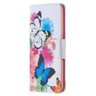 For OPPO Reno4 5G Colored Drawing Pattern Horizontal Flip Leather Case with Holder & Card Slots & Wallet(Butterfly) - 2