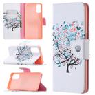 For OPPO Reno4 5G Colored Drawing Pattern Horizontal Flip Leather Case with Holder & Card Slots & Wallet(Little Tree) - 1