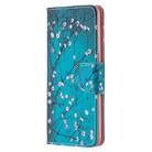 For OPPO Reno4 5G Colored Drawing Pattern Horizontal Flip Leather Case with Holder & Card Slots & Wallet(Plum Blossom) - 2
