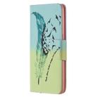For OPPO Reno4 5G Colored Drawing Pattern Horizontal Flip Leather Case with Holder & Card Slots & Wallet(Feather Bird) - 2