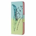 For OPPO Reno4 5G Colored Drawing Pattern Horizontal Flip Leather Case with Holder & Card Slots & Wallet(Feather Bird) - 2