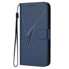 For OPPO Find X8 Triangle Pattern Buckle Clasp Leather Phone Case(Royal Blue) - 2