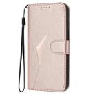 For OPPO Find X8 Triangle Pattern Buckle Clasp Leather Phone Case(Rose Gold) - 2