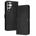 For Samsung Galaxy S25 Ultra 5G Solid Calf Texture Flip Leather Phone Case(Black) - 2