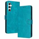 For Samsung Galaxy S25+ / S24+ 5G Solid Calf Texture Flip Leather Phone Case(Green) - 2