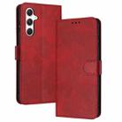 For Samsung Galaxy S25+ / S24+ 5G Solid Calf Texture Flip Leather Phone Case(Red) - 2