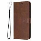 For Samsung Galaxy S25+ / S24+ 5G Solid Calf Texture Flip Leather Phone Case(Brown) - 3