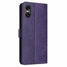 For Sony Xperia 5 VI Solid Calf Texture Flip Leather Phone Case(Purple) - 3