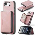 For iPhone 16e JEEHOOD J02 Magnetic Zipper Horizontal Flip Leather Phone Case(Pink) - 2