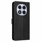 For Redmi Note 14 Pro 5G Solid Calf Texture Flip Leather Phone Case(Black) - 3
