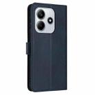 For Redmi Note 14 5G Solid Calf Texture Flip Leather Phone Case(Dark Blue) - 3