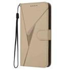 For Realme 8 Triangle Pattern Buckle Clasp Leather Phone Case(Gold) - 2