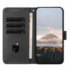 For Realme GT7 Pro Triangle Pattern Buckle Clasp Leather Phone Case(Black) - 3