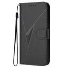 For Realme C20 / C11 2021 / C21 Triangle Pattern Buckle Clasp Leather Phone Case(Black) - 2