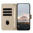 For Realme GT5 Pro Triangle Pattern Buckle Clasp Leather Phone Case(Gold) - 3