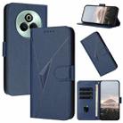For Realme P3 Pro Triangle Pattern Buckle Clasp Leather Phone Case(Royal Blue) - 1