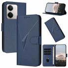 For Realme P3 Ultra 5G Triangle Pattern Buckle Clasp Leather Phone Case(Royal Blue) - 1