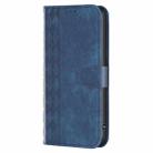 For Samsung Galaxy S25+ 5G Plaid Embossed Leather Phone Case(Blue) - 2