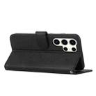 For Samsung Galaxy S25 Ultra 5G Stitching Calf Texture Buckle Leather Phone Case(Black) - 3