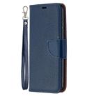For Xiaomi Redmi 9A Litchi Texture Pure Color Horizontal Flip PU Leather Case with Holder & Card Slots & Wallet & Lanyard(Dark Blue) - 2
