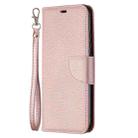 For Xiaomi Redmi 9A Litchi Texture Pure Color Horizontal Flip PU Leather Case with Holder & Card Slots & Wallet & Lanyard(Rose Gold) - 2