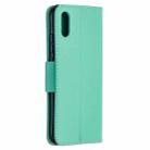 For Xiaomi Redmi 9A Litchi Texture Pure Color Horizontal Flip PU Leather Case with Holder & Card Slots & Wallet & Lanyard(Green) - 3