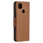 For Xiaomi Redmi 9C Litchi Texture Pure Color Horizontal Flip PU Leather Case with Holder & Card Slots & Wallet & Lanyard(Brown) - 3