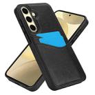 For Samsung Galaxy S24 FE 5G Litchi Leather Skin Card Slots Phone Case(Black) - 2