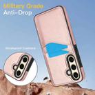For Samsung Galaxy S24 FE 5G Litchi Leather Skin Card Slots Phone Case(Rose Gold) - 3