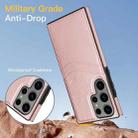 For Samsung Galaxy S23 Ultra 5G Litchi Leather Skin Card Slots Phone Case(Rose Gold) - 3