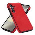 For Samsung Galaxy S24 5G Litchi Leather Skin Card Slots Phone Case(Red) - 2