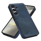 For Samsung Galaxy S24 5G Litchi Leather Skin Card Slots Phone Case(Blue) - 2