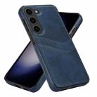 For Samsung Galaxy S25+ 5G Litchi Leather Skin Card Slots Phone Case(Blue) - 2
